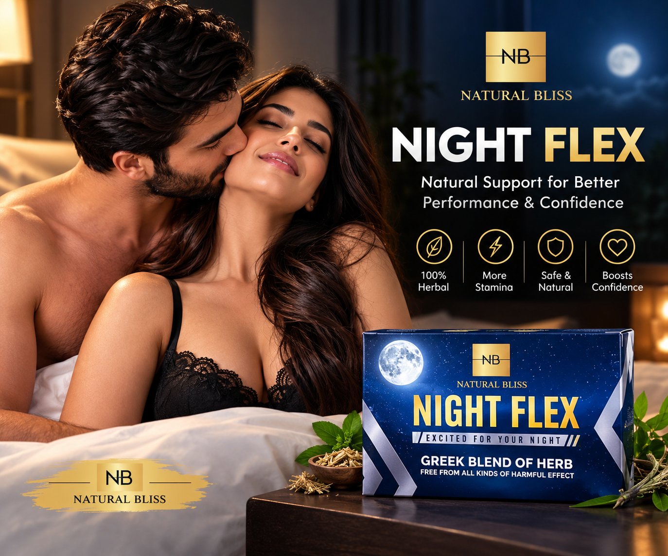 Night Flex — natural support for better performance and confidence